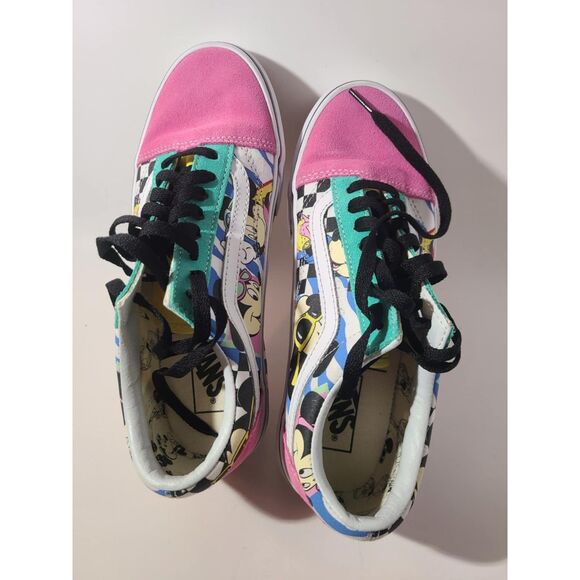 Vans Old Skool 80's Mickey Lo Top Sneakers Size 7 Men 8.5 Women Disney - Picture 2 of 6